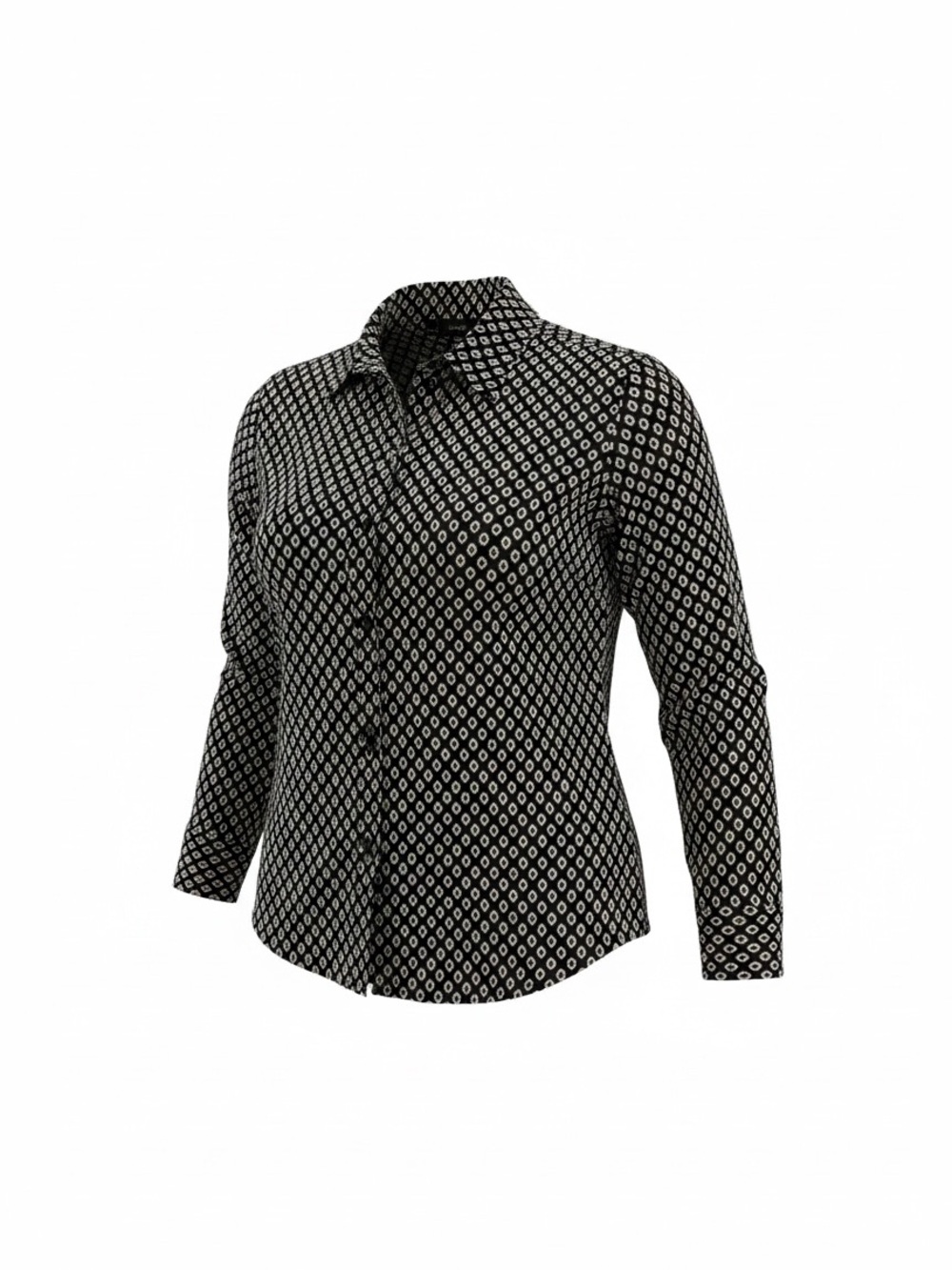 Apt. 9 Black & White Geometric Button-Up Shirt
